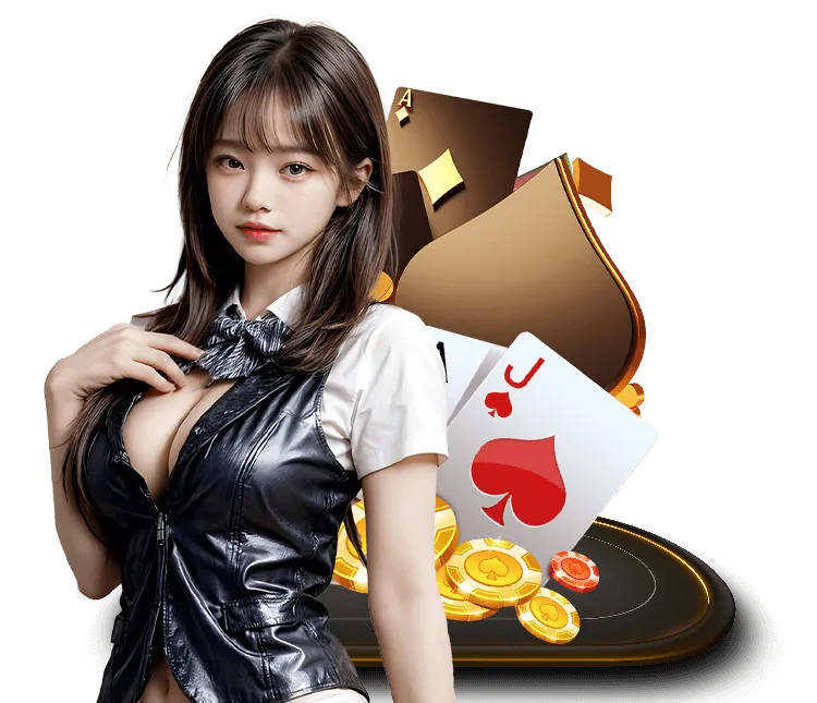 Biểu tượng Jackpot lớn với tiền vàng và chip casino